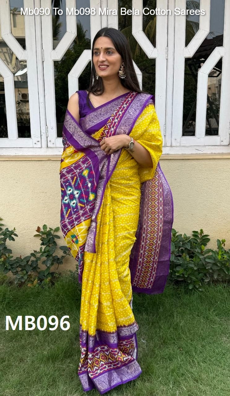 Mb090 To Mb098 Mira Bela Cotton Sarees