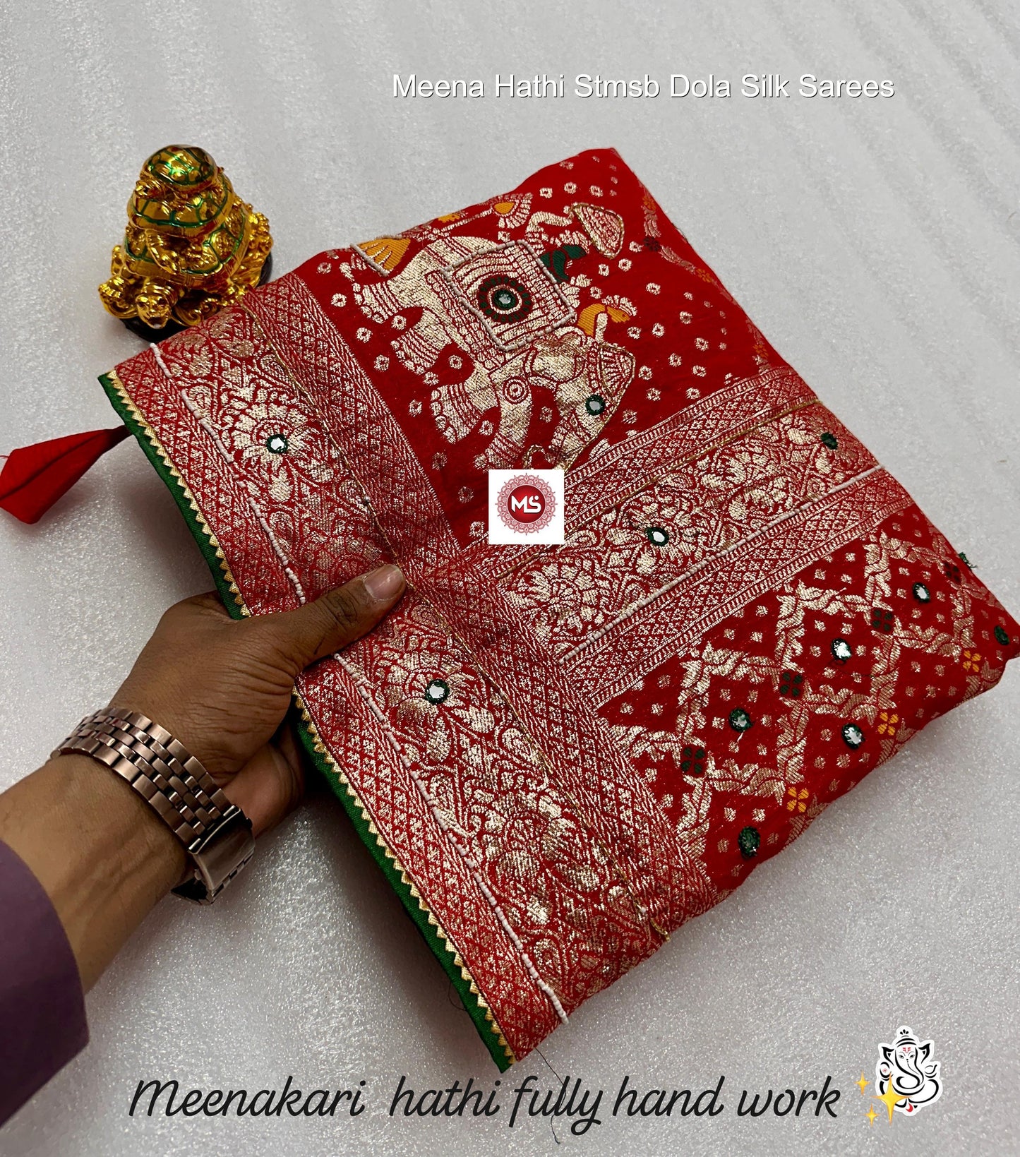 Meena Hathi Stmsb Dola Silk Sarees