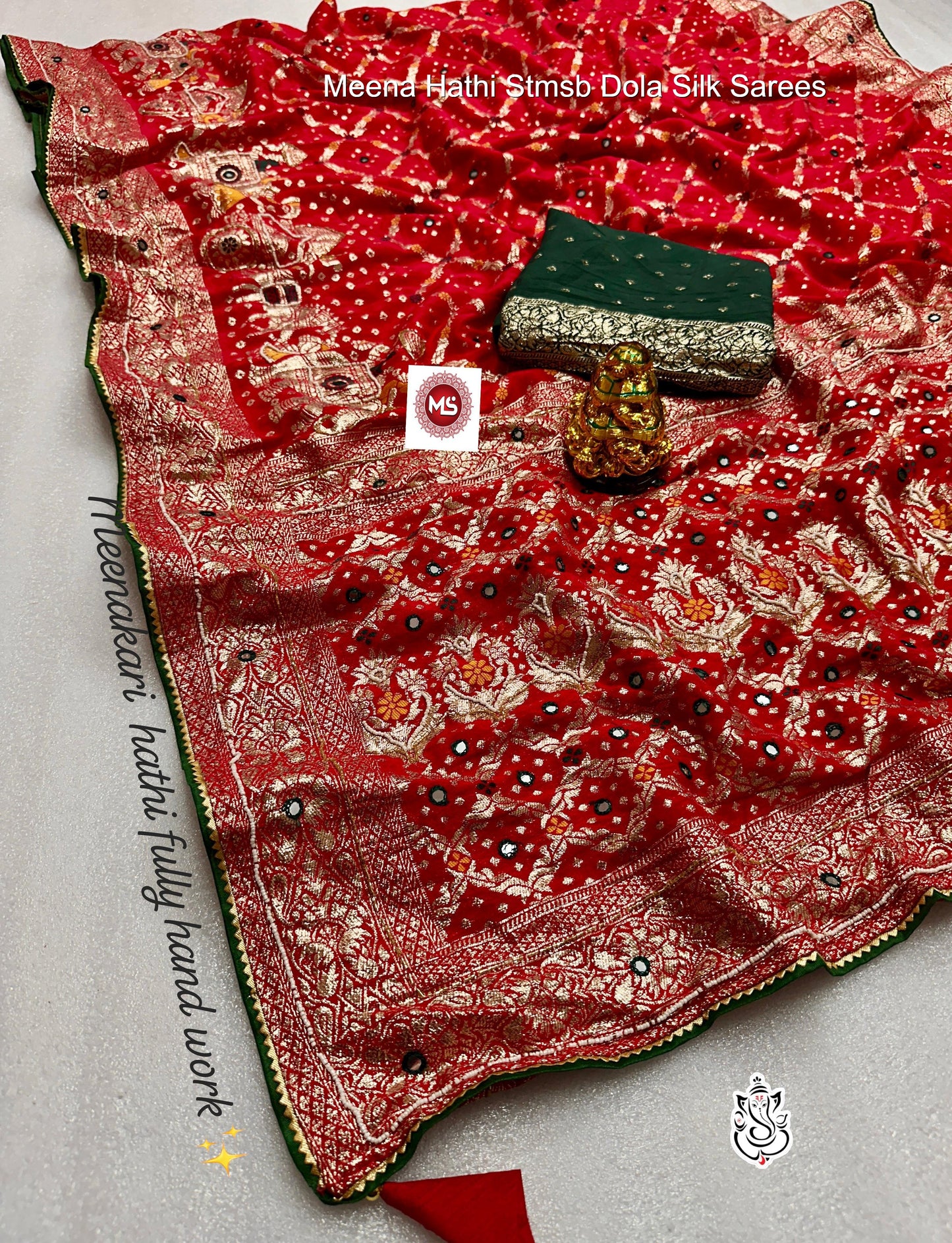 Meena Hathi Stmsb Dola Silk Sarees