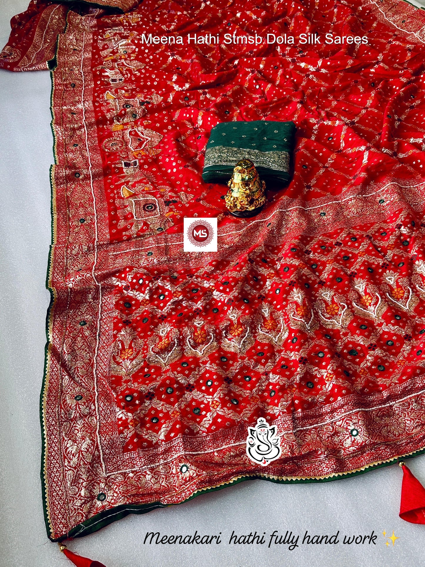 Meena Hathi Stmsb Dola Silk Sarees