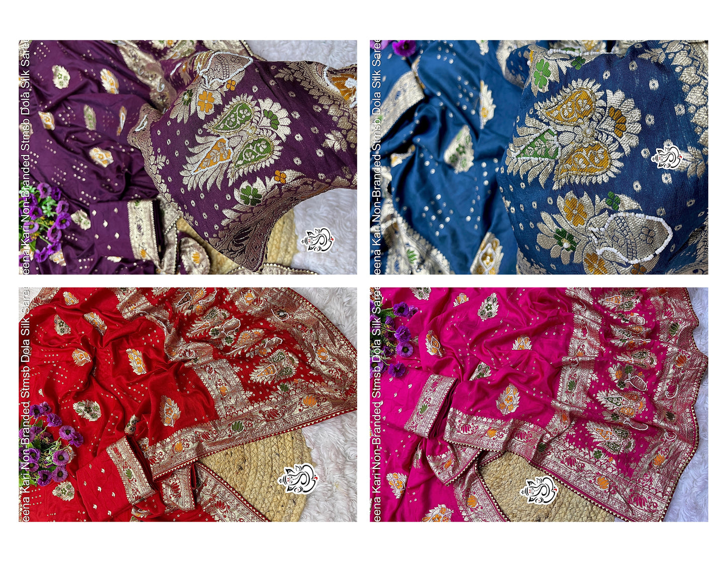 Meena Kari Non-Branded Stmsb Dola Silk Sarees