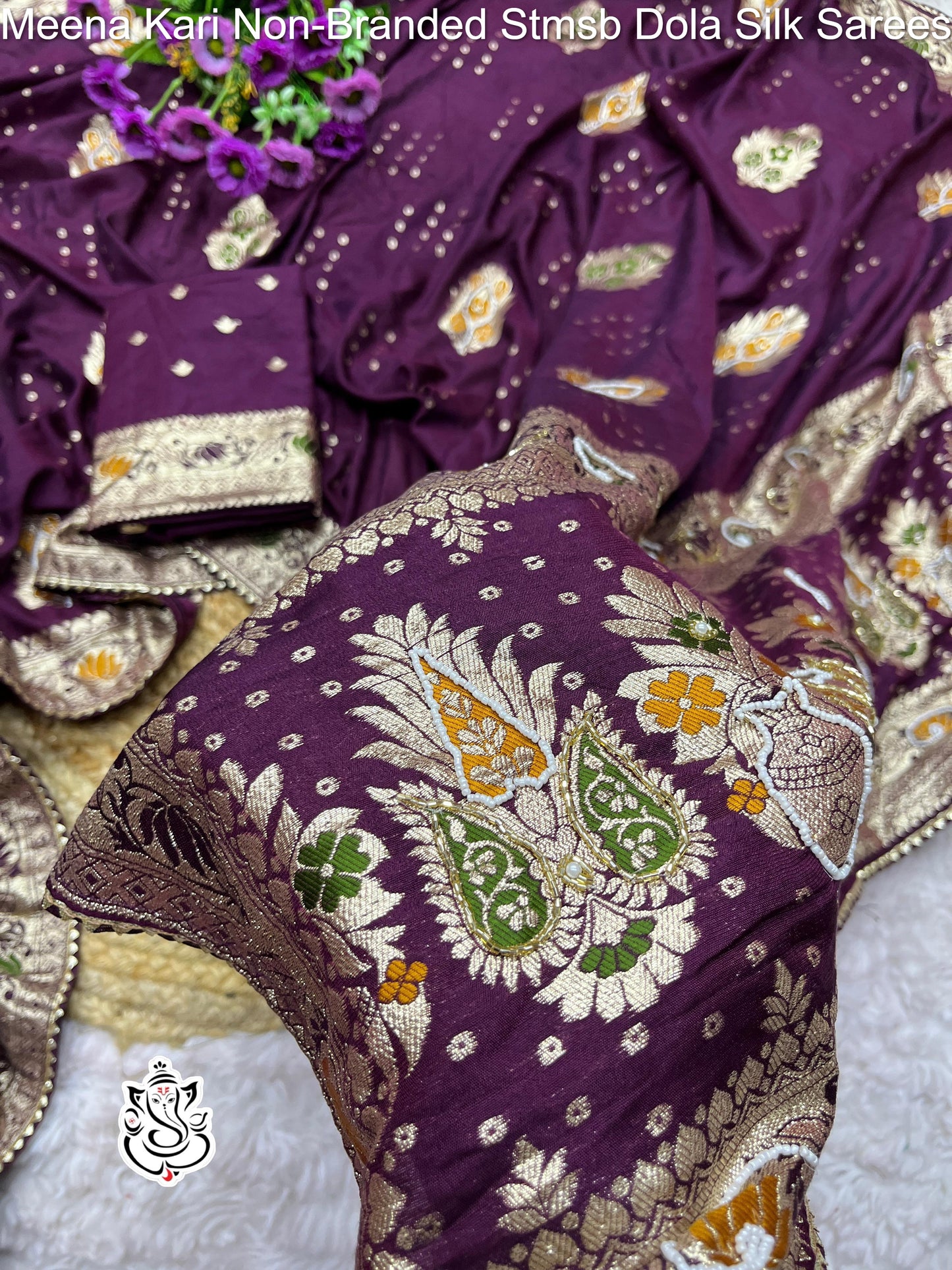 Meena Kari Non-Branded Stmsb Dola Silk Sarees