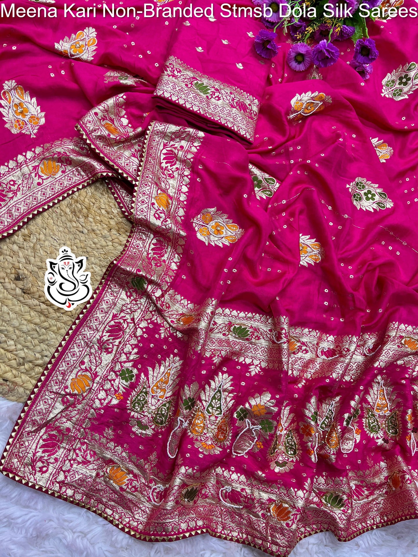 Meena Kari Non-Branded Stmsb Dola Silk Sarees