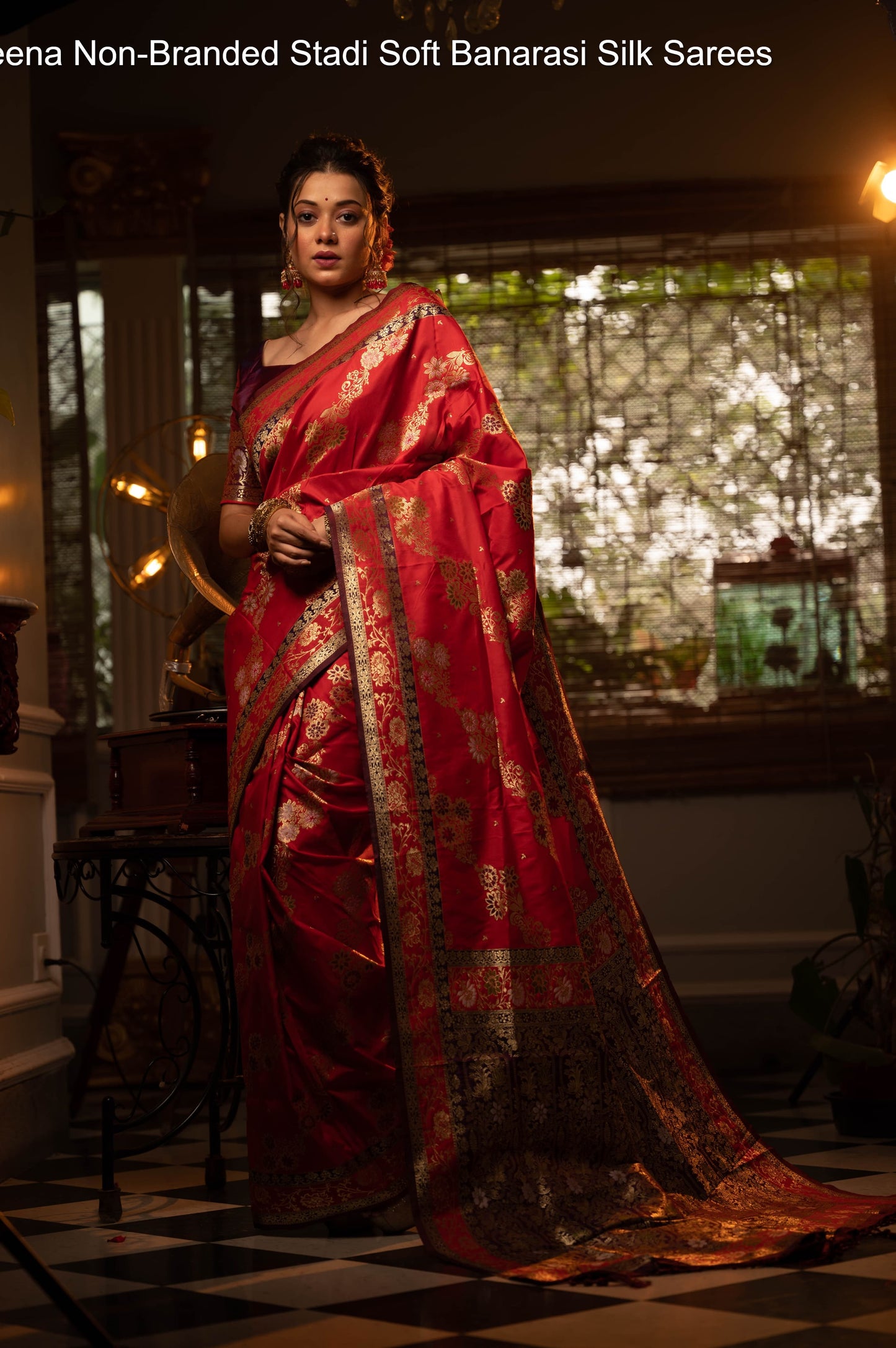 Meena Non-Branded Stadi Soft Banarasi Silk Sarees