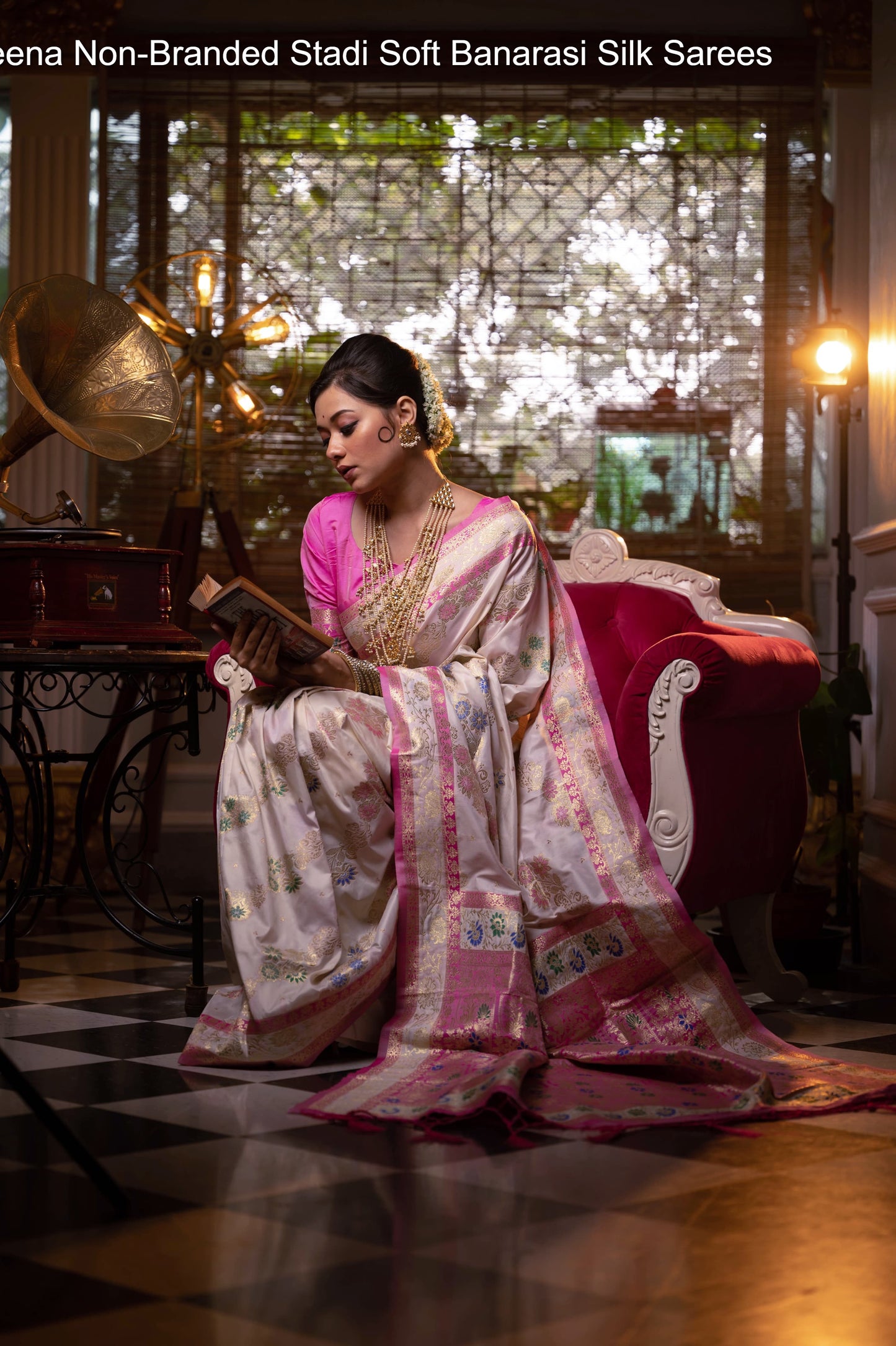 Meena Non-Branded Stadi Soft Banarasi Silk Sarees