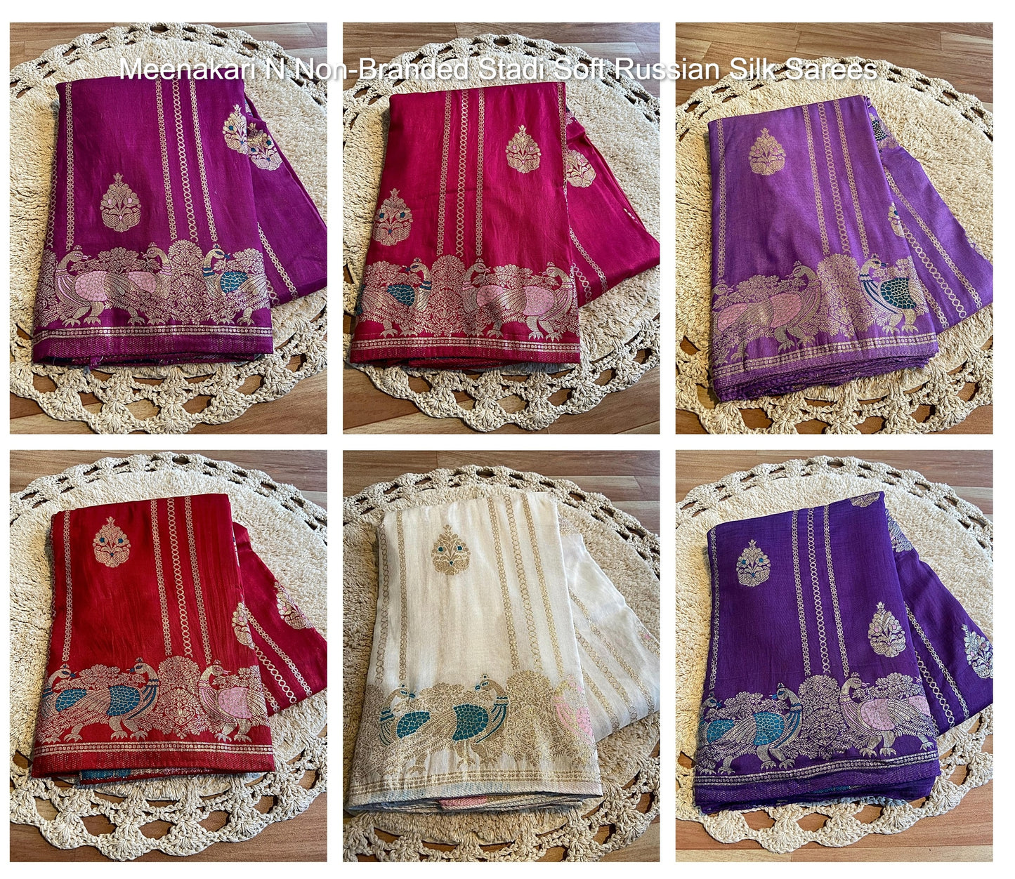 Meenakari N Non-Branded Stadi Soft Russian Silk Sarees