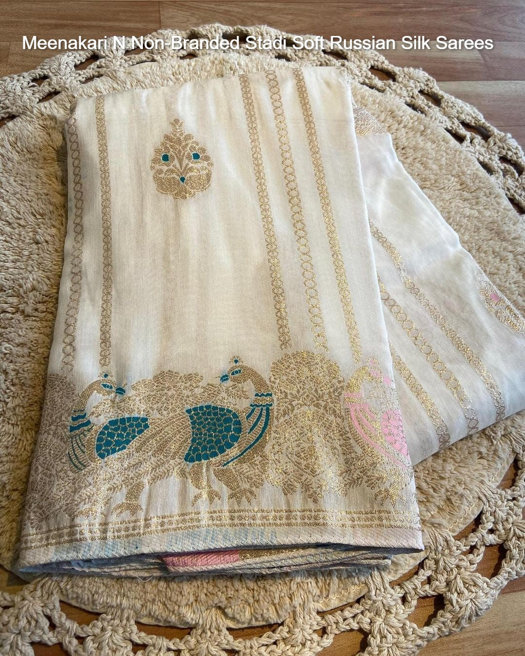 Meenakari N Non-Branded Stadi Soft Russian Silk Sarees