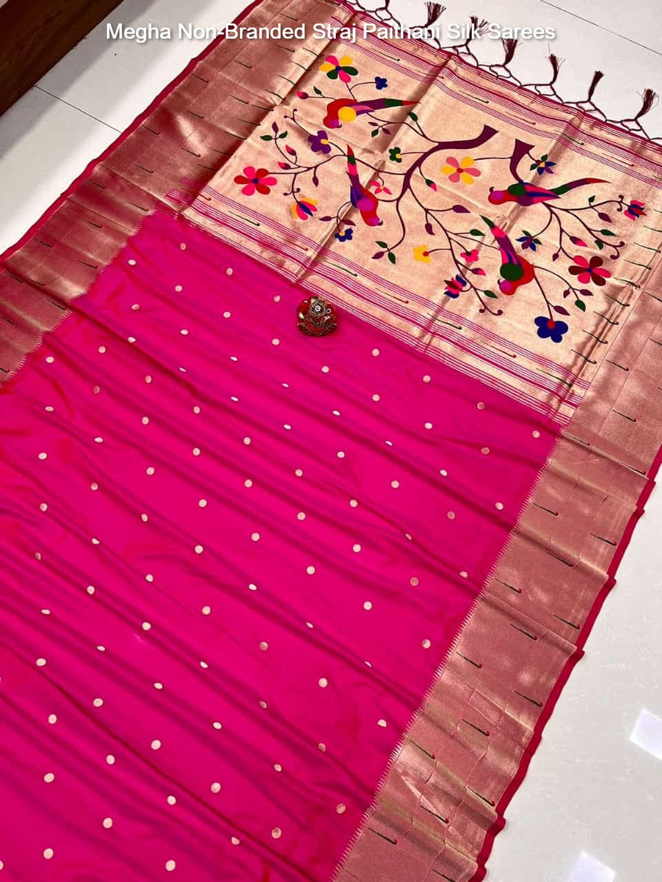 Megha Non-Branded Straj Paithani Silk Sarees