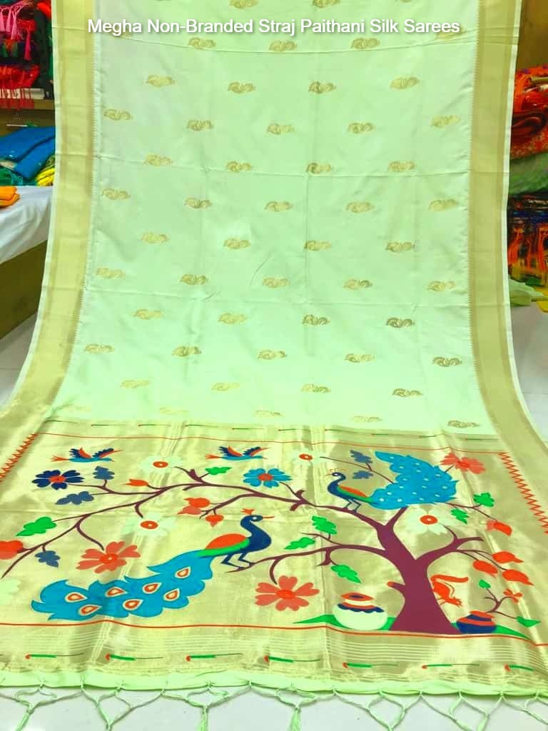 Megha Non-Branded Straj Paithani Silk Sarees