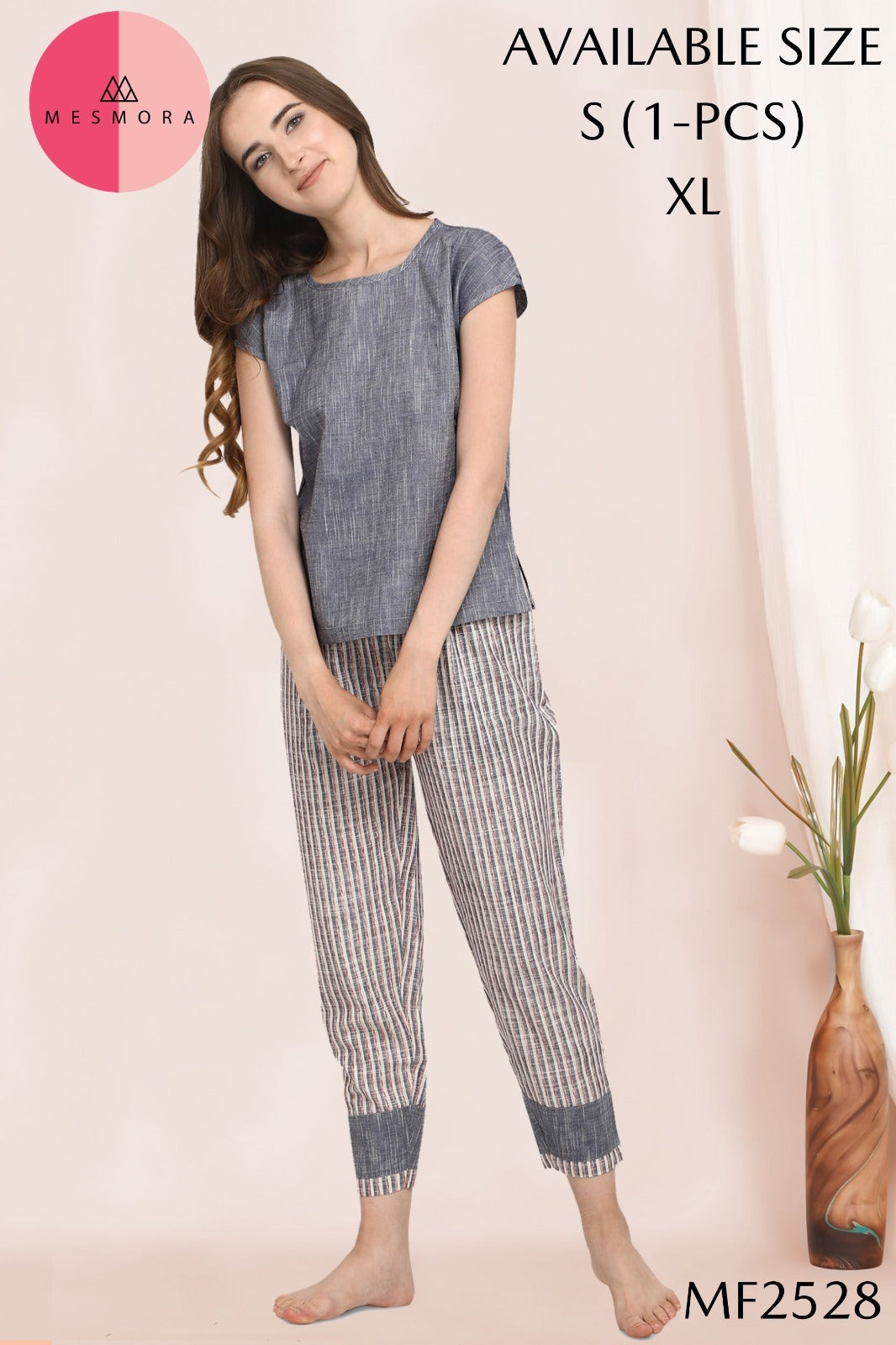 Mf2528 Msm Cotton Night Suits
