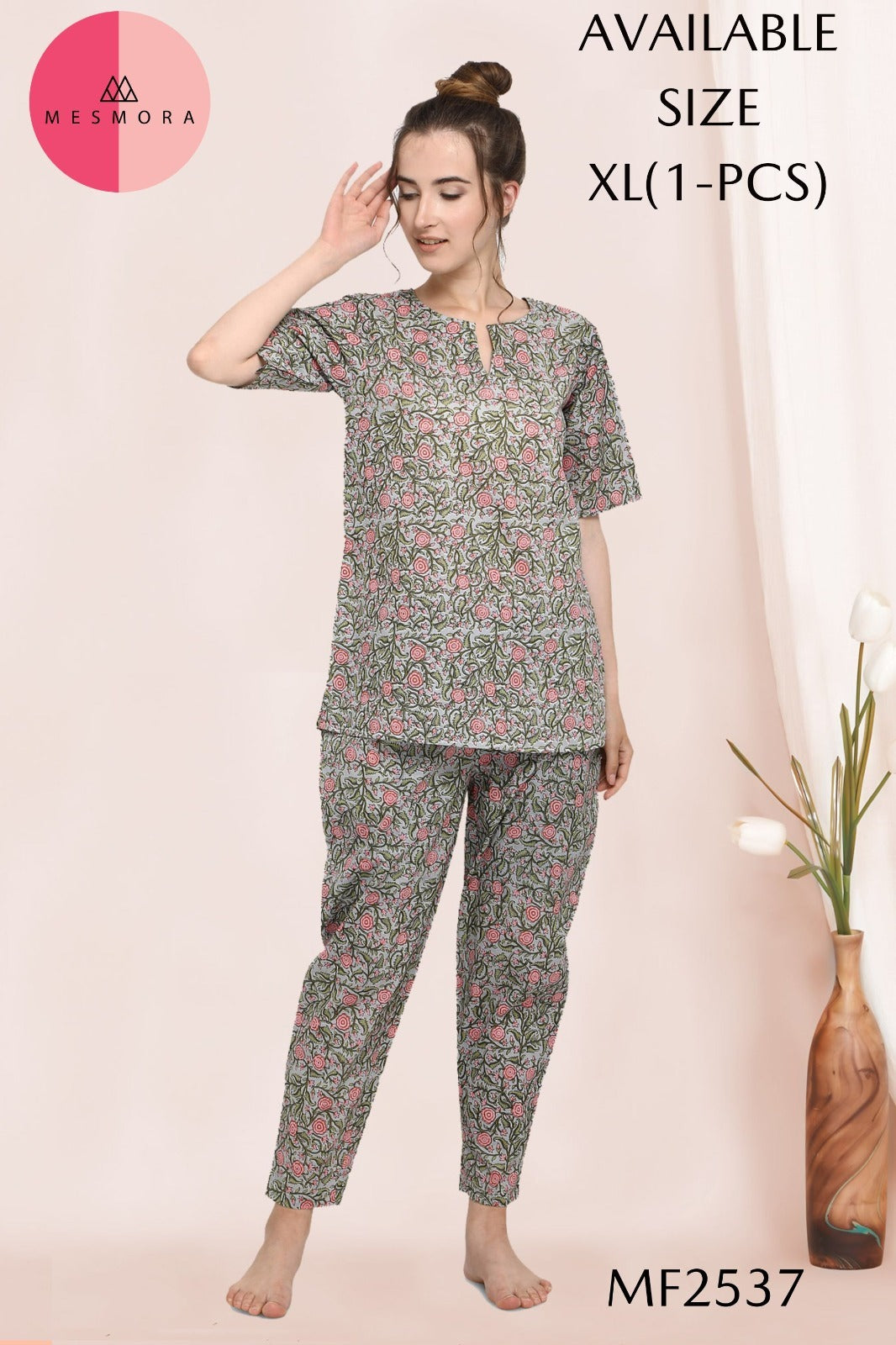 Mf2537 Msm Cotton Night Suits
