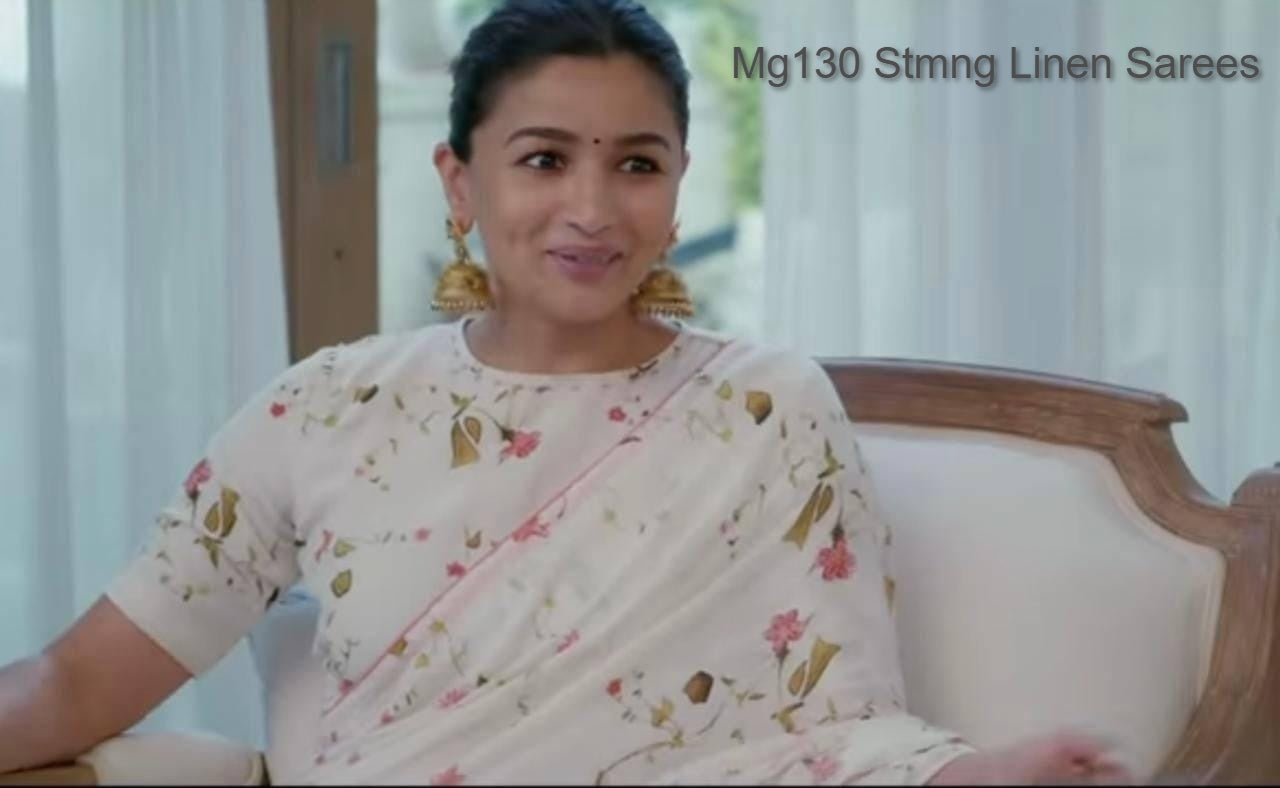 Mg130 Stmng Linen Sarees