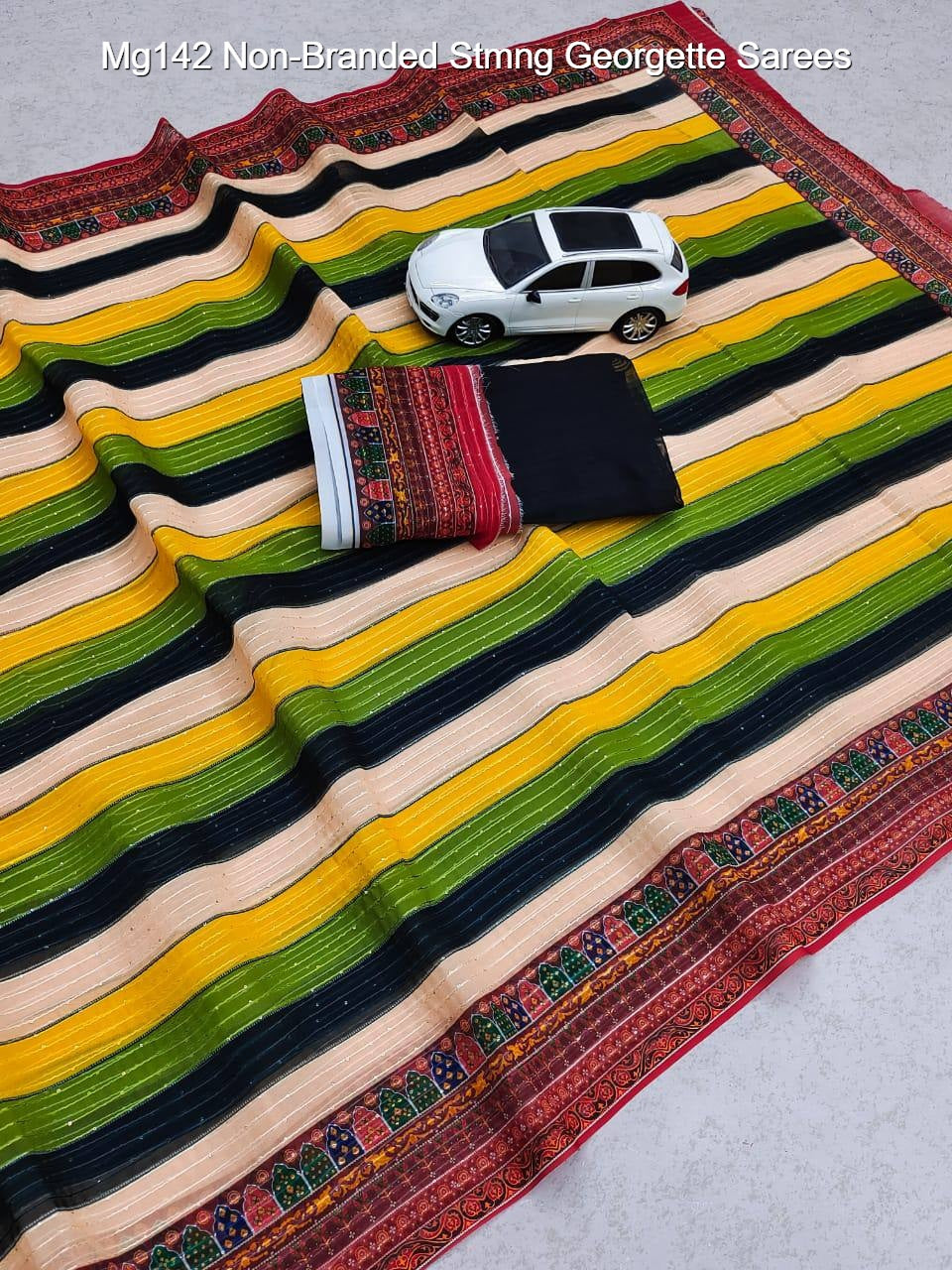 Mg142 Non-Branded Stmng Georgette Sarees