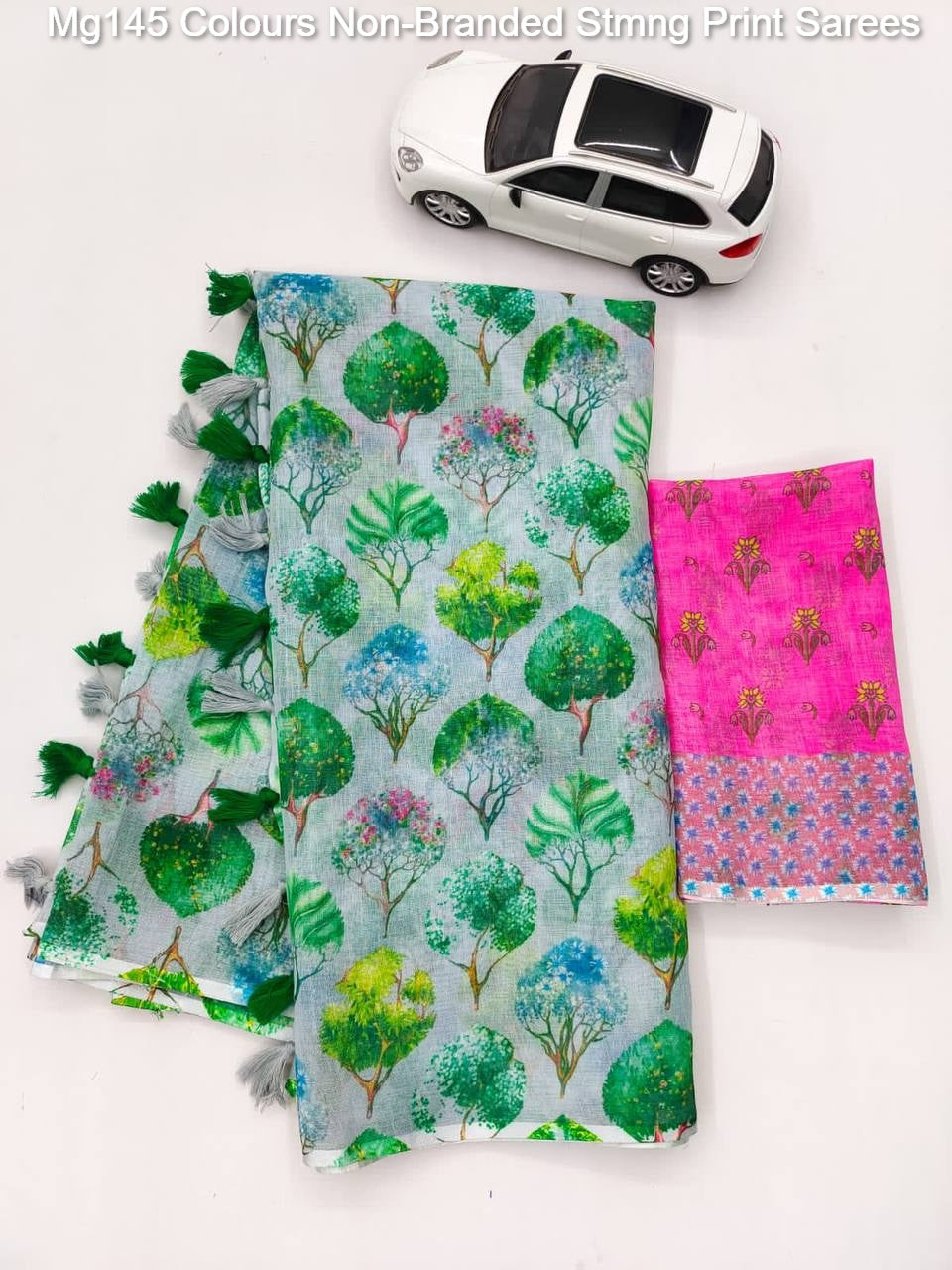 Mg145 Colours Non-Branded Stmng Print Sarees