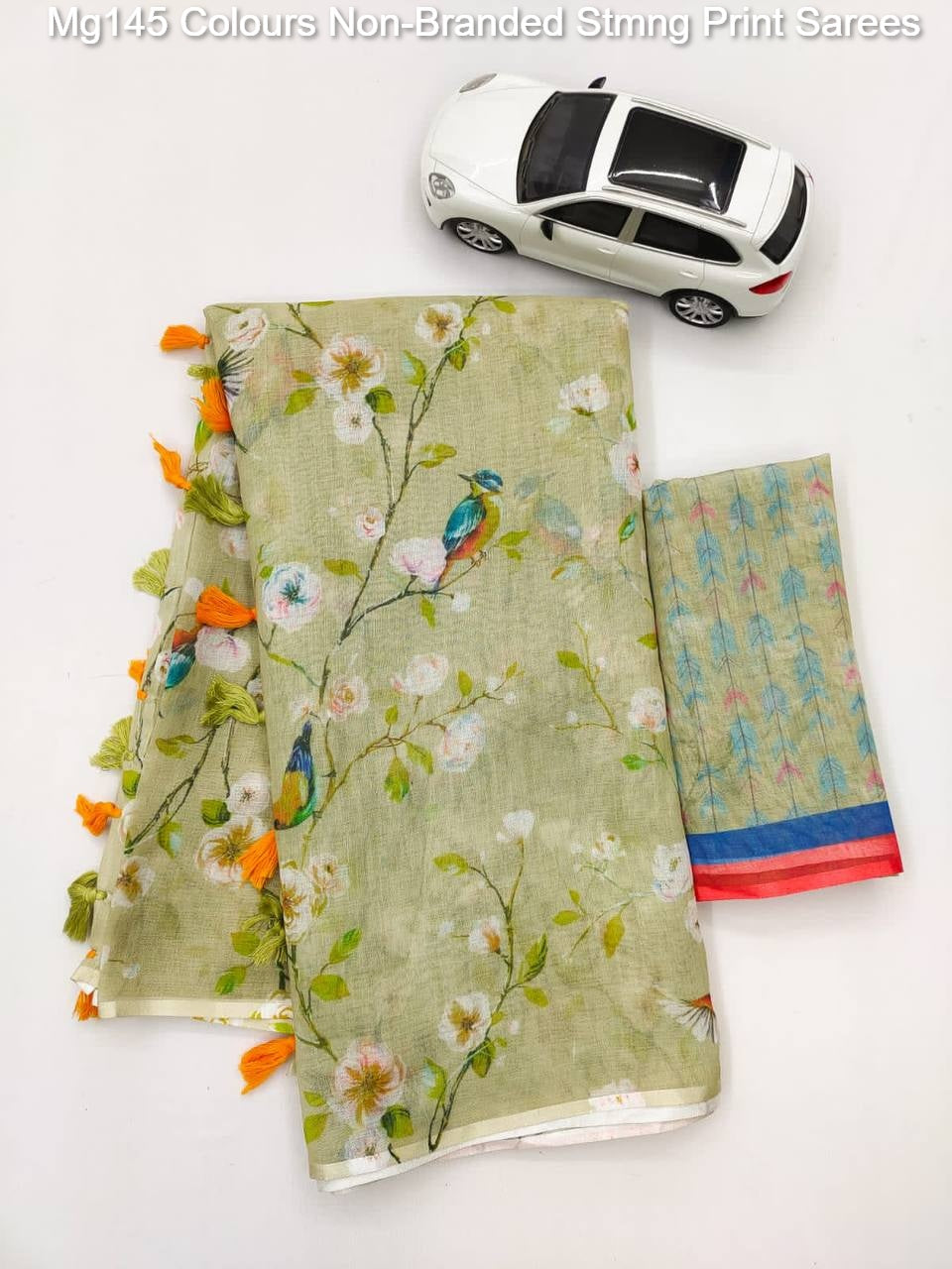 Mg145 Colours Non-Branded Stmng Print Sarees