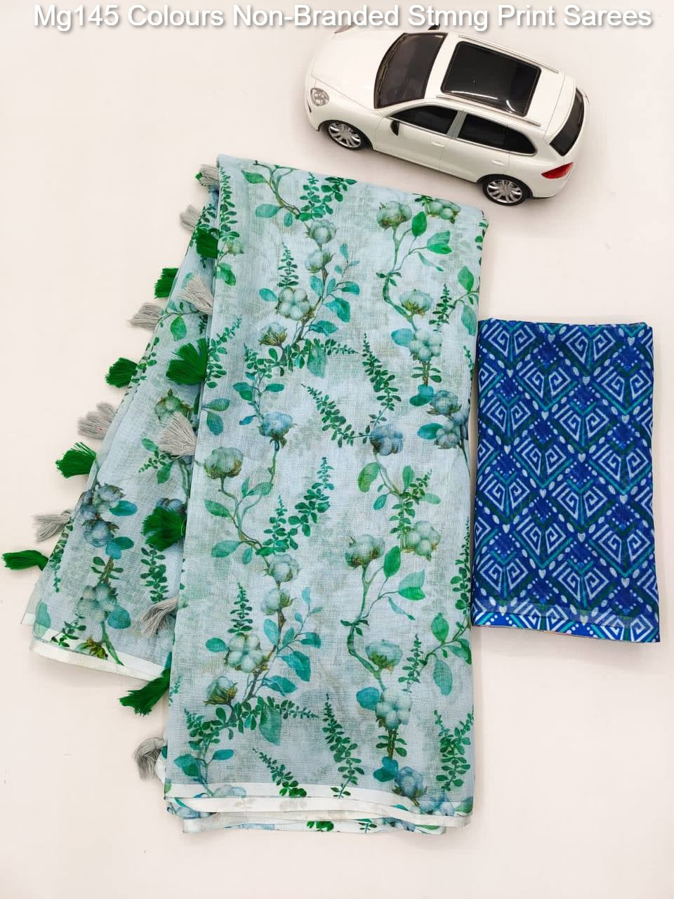 Mg145 Colours Non-Branded Stmng Print Sarees