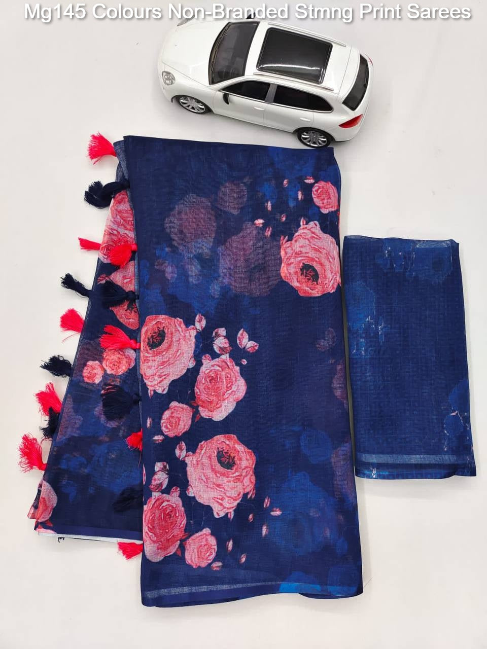 Mg145 Colours Non-Branded Stmng Print Sarees