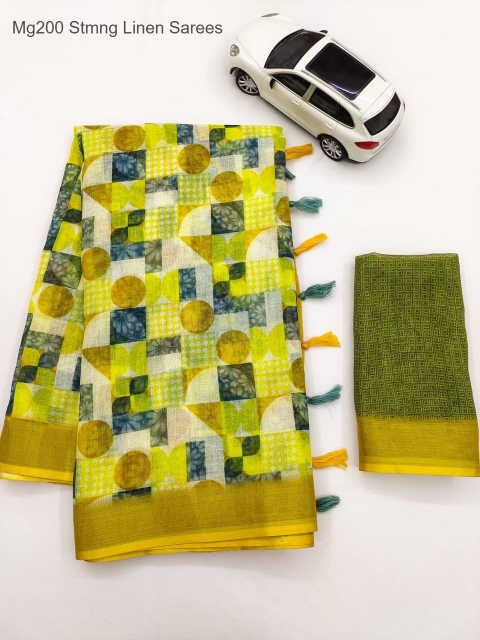 Mg200 Stmng Linen Sarees