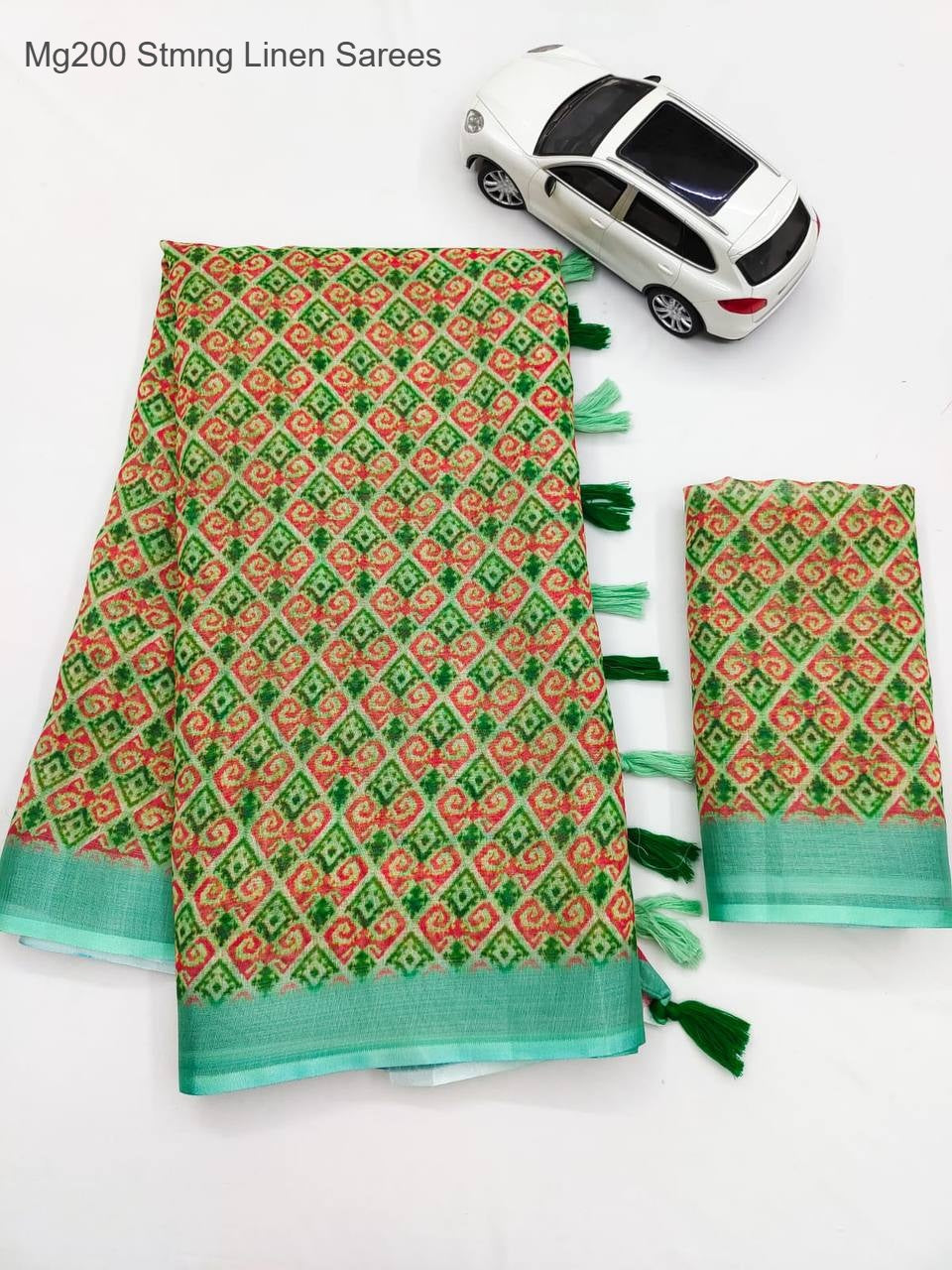 Mg200 Stmng Linen Sarees