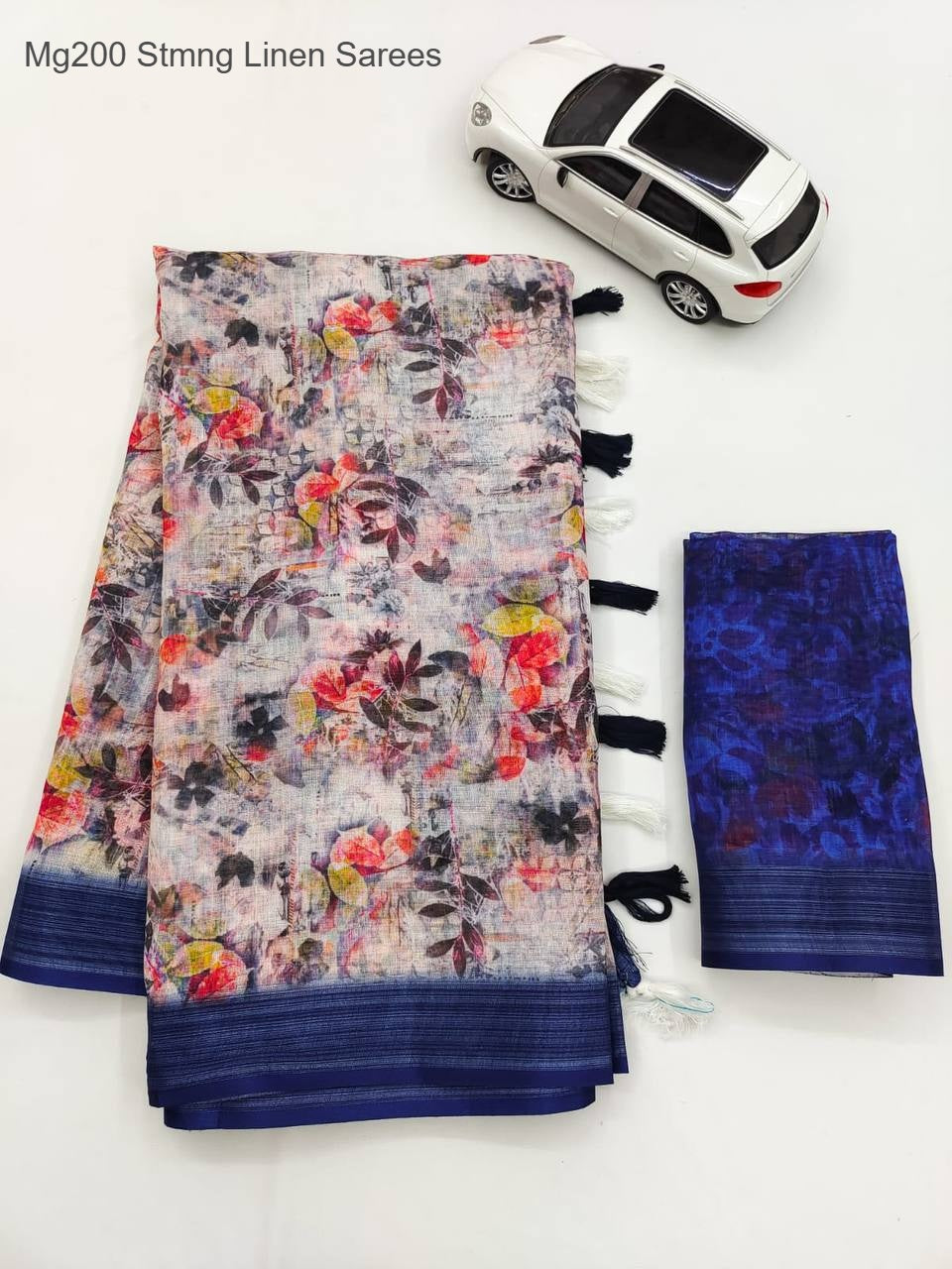 Mg200 Stmng Linen Sarees