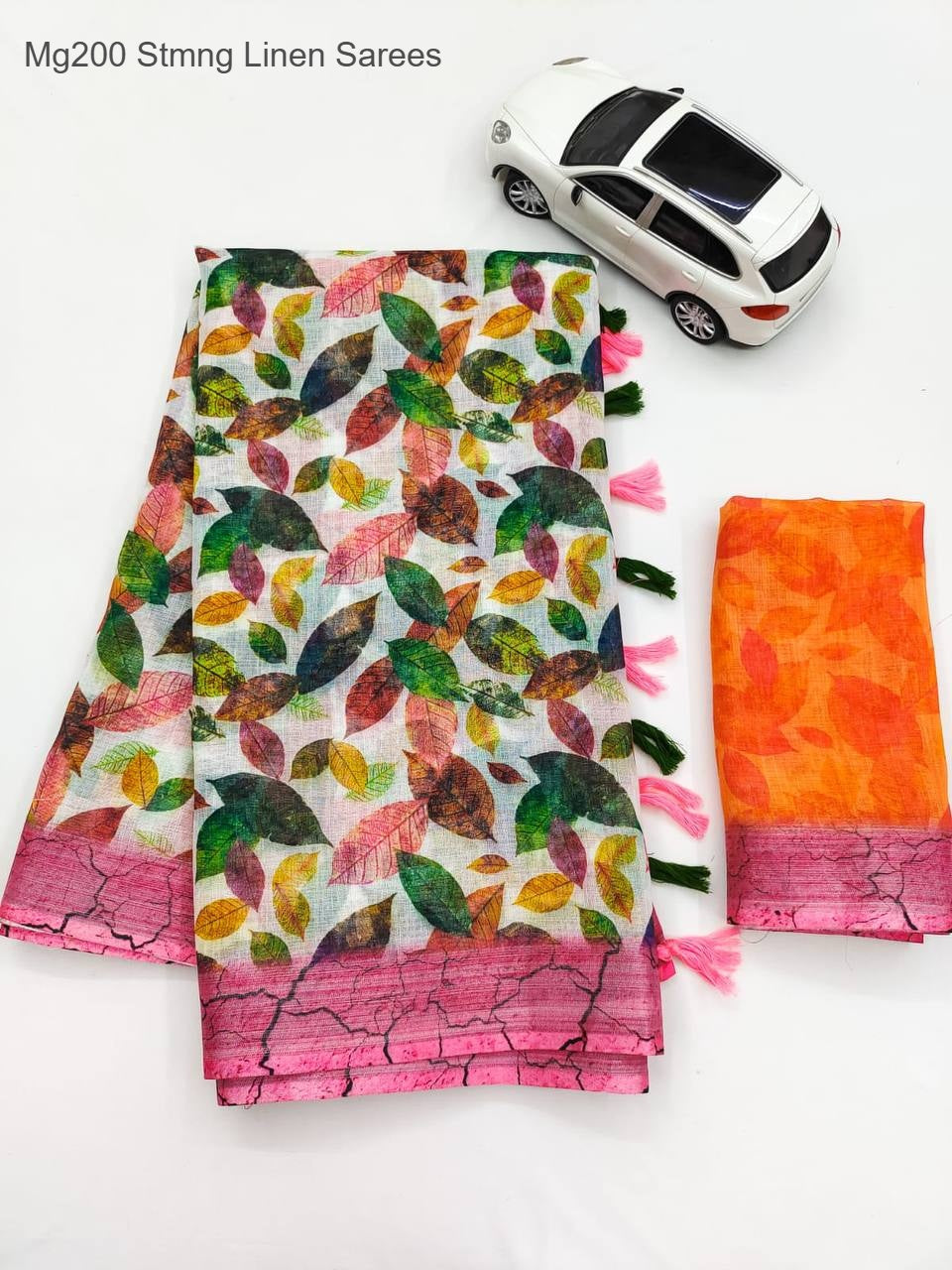 Mg200 Stmng Linen Sarees