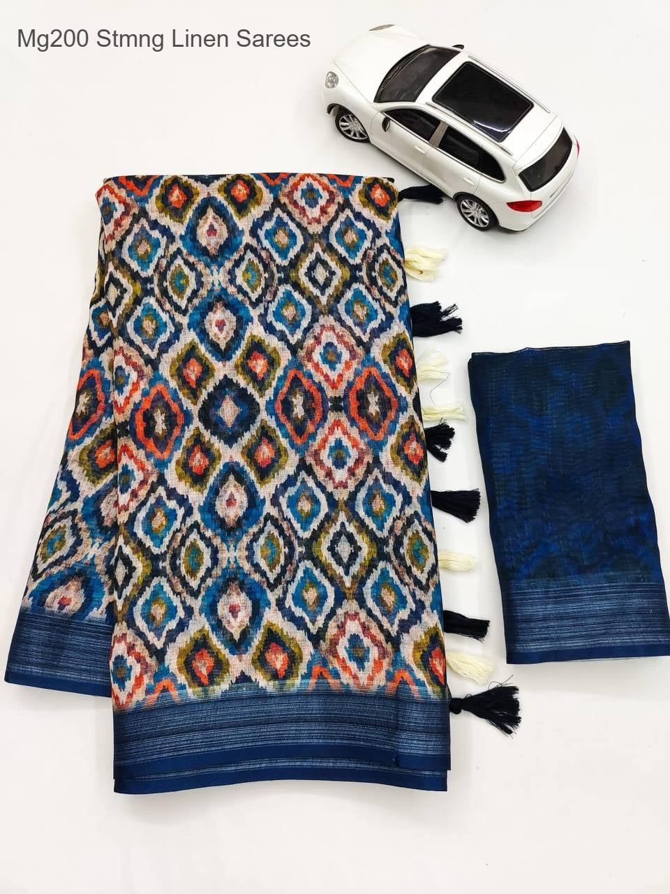 Mg200 Stmng Linen Sarees