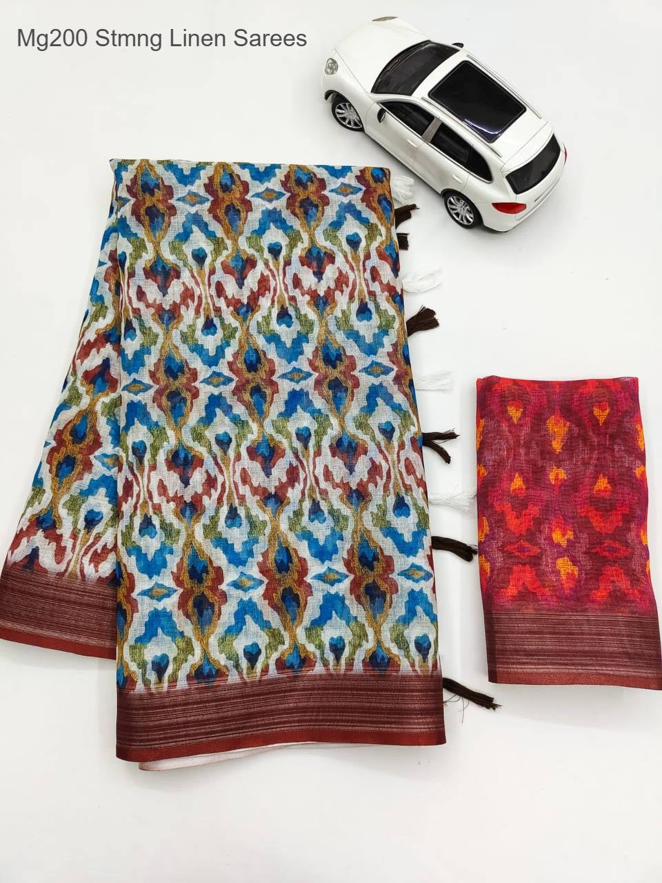 Mg200 Stmng Linen Sarees