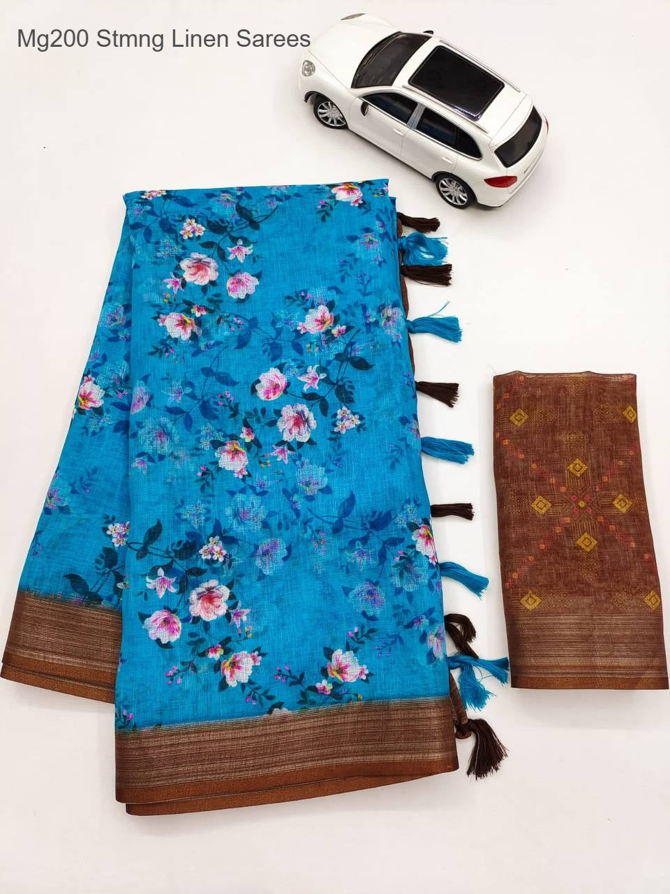 Mg200 Stmng Linen Sarees