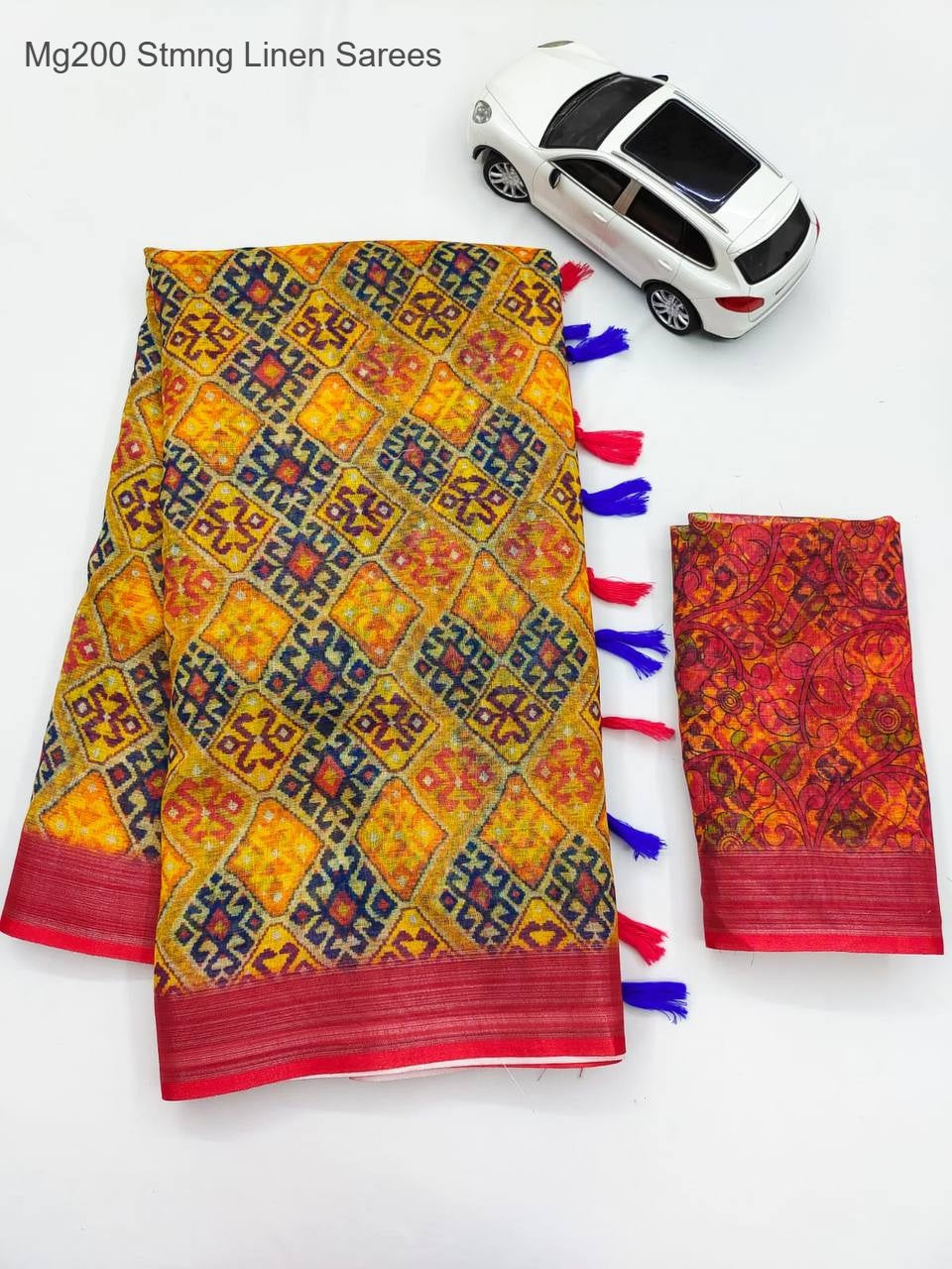 Mg200 Stmng Linen Sarees