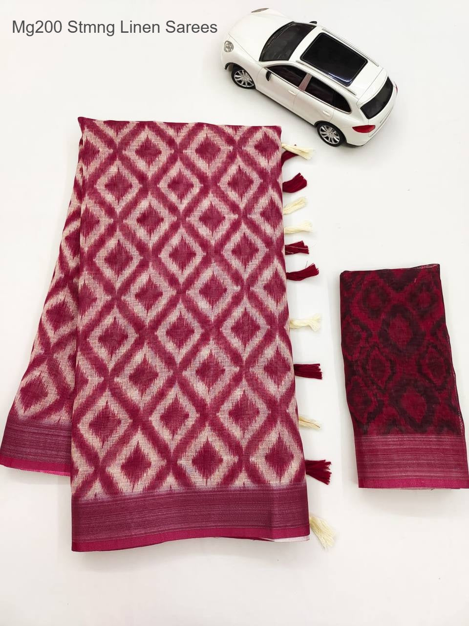 Mg200 Stmng Linen Sarees