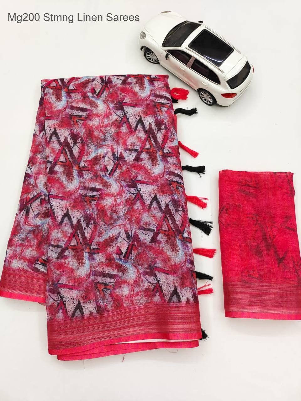 Mg200 Stmng Linen Sarees