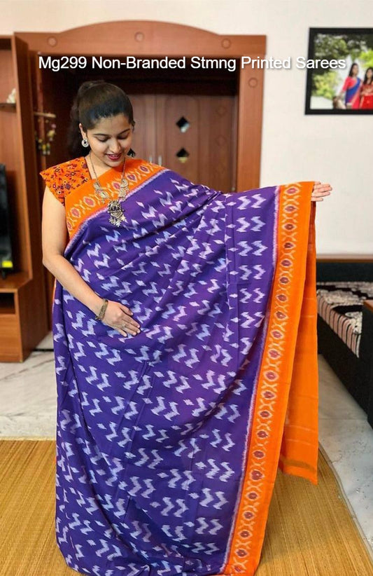 Mg299 Non-Branded Stmng Printed Sarees