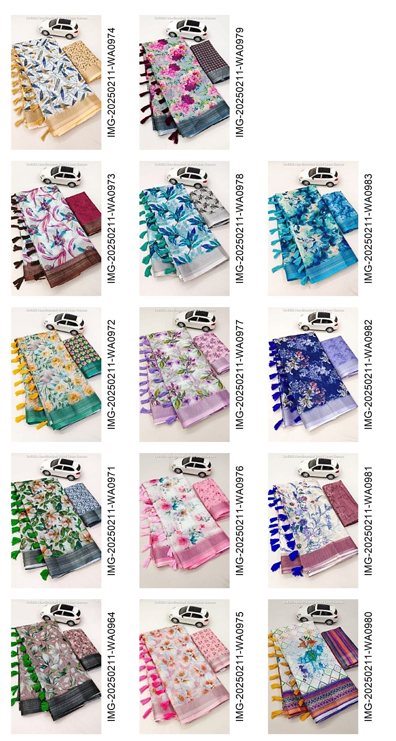 Mg334 Non-Branded Stmng Linen Sarees