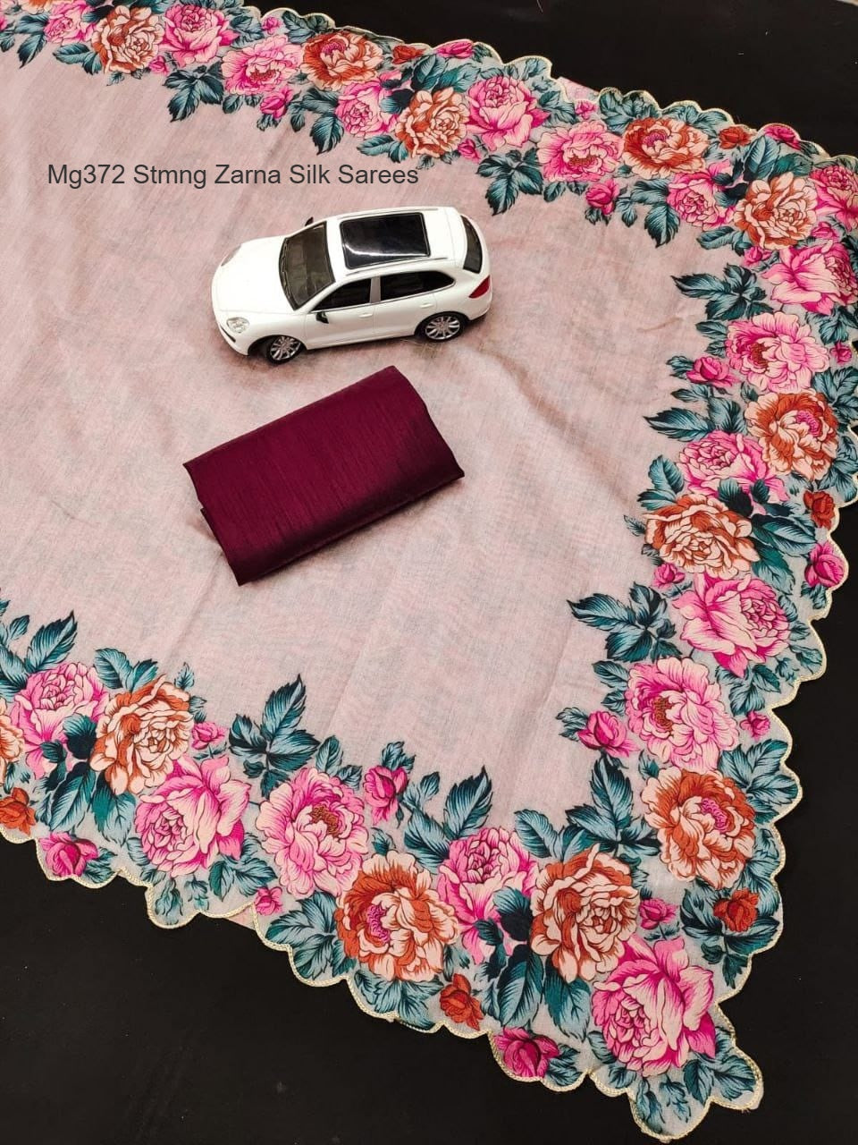 Mg372 Stmng Zarna Silk Sarees