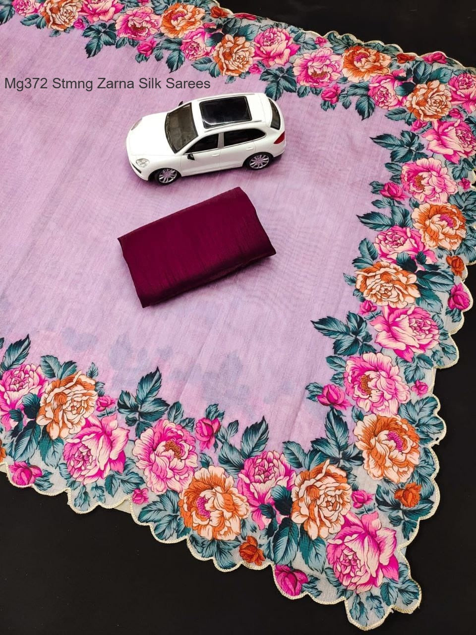 Mg372 Stmng Zarna Silk Sarees