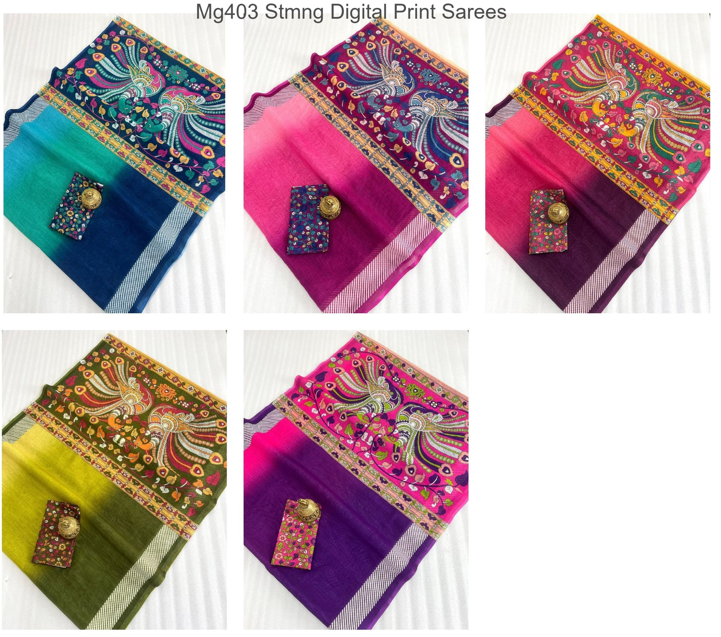 Mg403 Stmng Digital Print Sarees