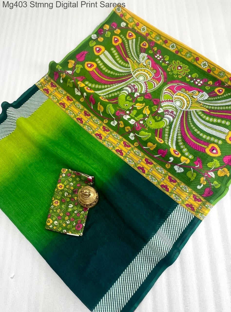 Mg403 Stmng Digital Print Sarees
