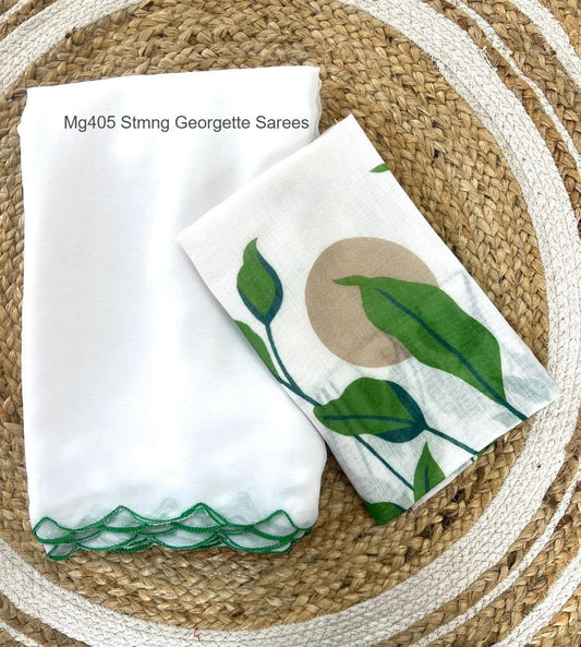 Mg405 Stmng Georgette Sarees