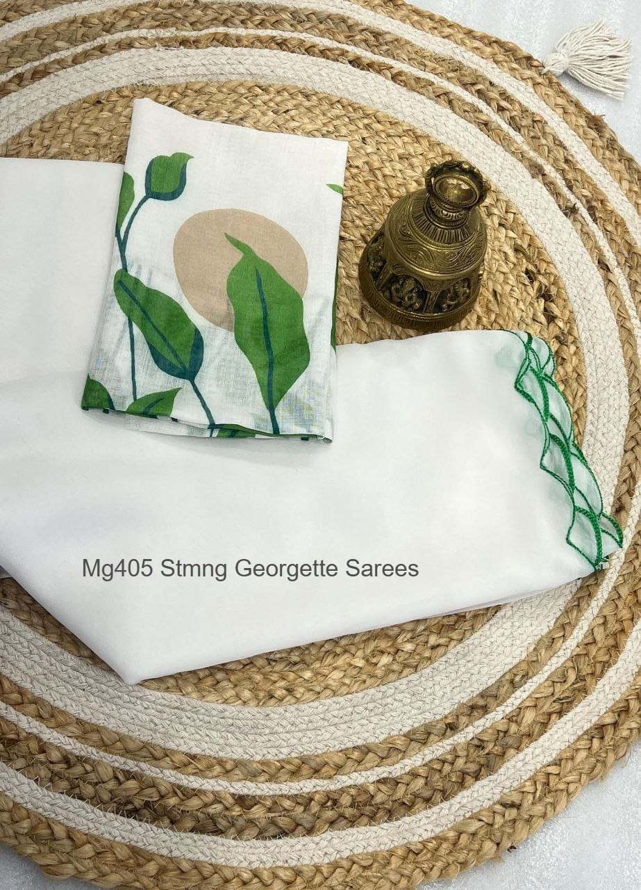 Mg405 Stmng Georgette Sarees
