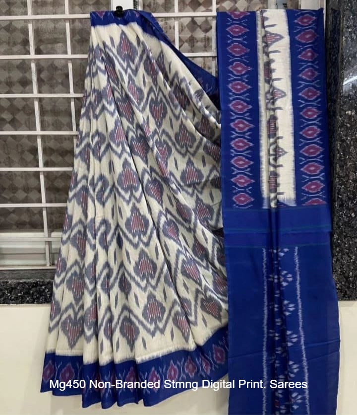 Mg450 Non-Branded Stmng Digital Print. Sarees