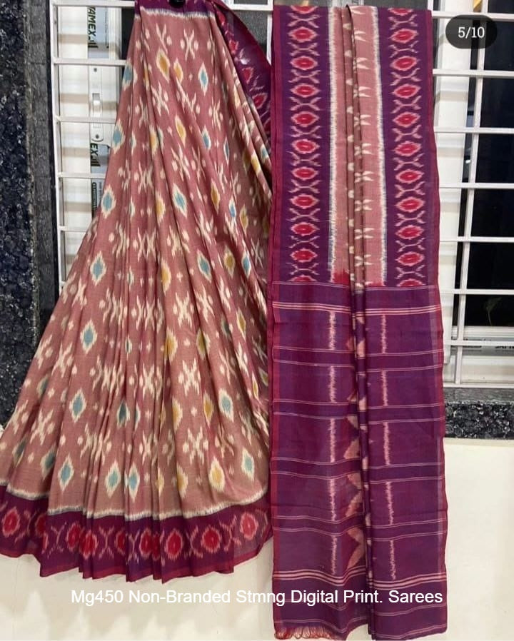 Mg450 Non-Branded Stmng Digital Print. Sarees