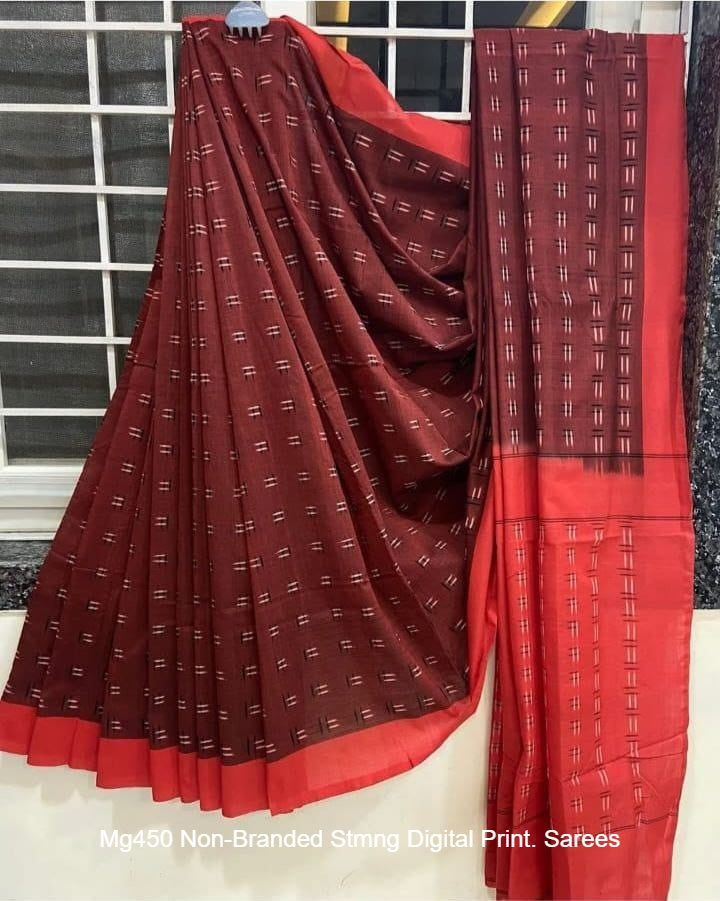 Mg450 Non-Branded Stmng Digital Print. Sarees