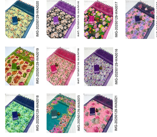 Mg465 Non-Branded Stmng Linen Sarees