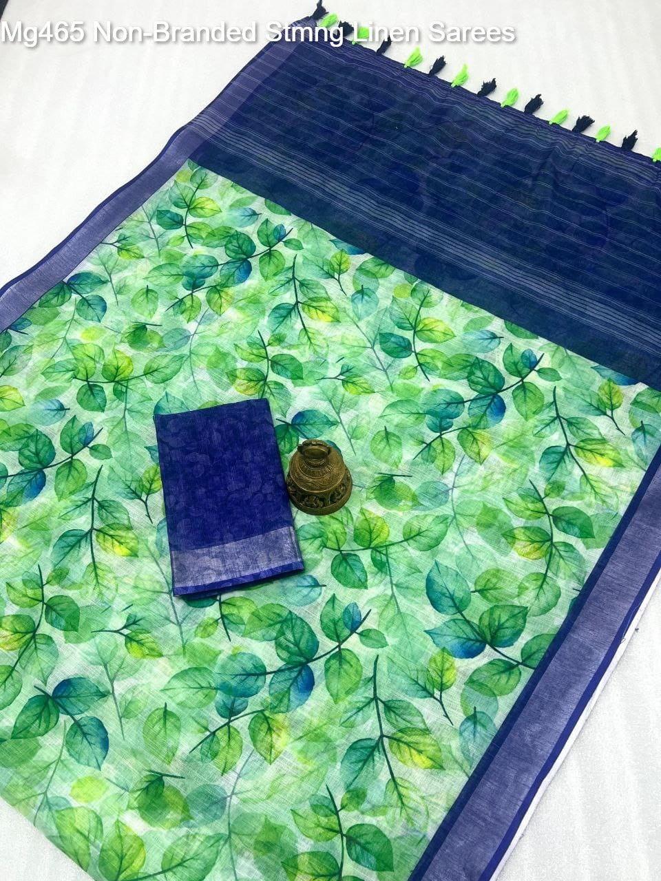 Mg465 Non-Branded Stmng Linen Sarees