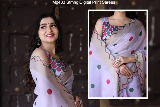 Mg483 Stmng Digital Print Sarees