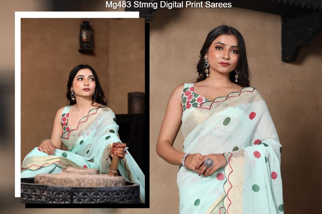 Mg483 Stmng Digital Print Sarees