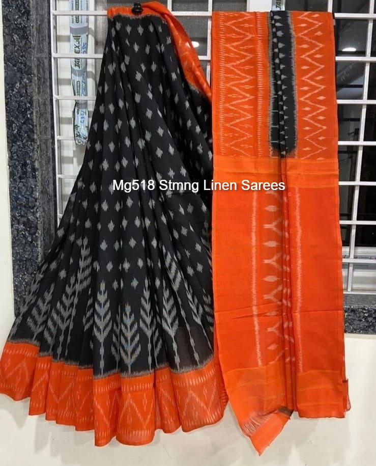 Mg518 Stmng Linen Sarees