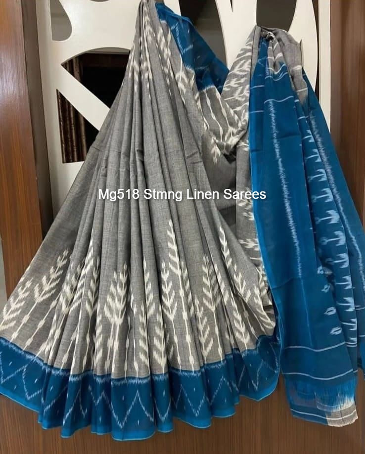 Mg518 Stmng Linen Sarees