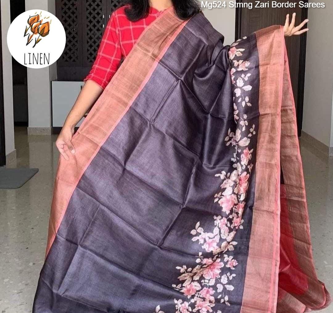 Mg524 Stmng Zari Border Sarees