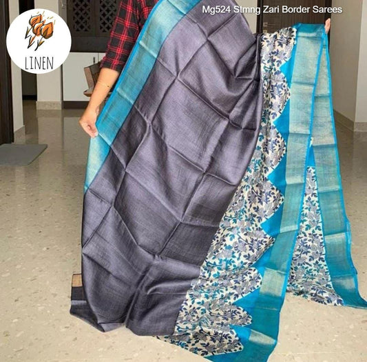 Mg524 Stmng Zari Border Sarees
